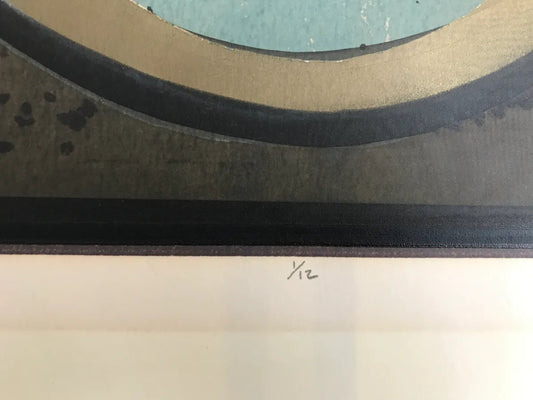 Vintage and Original Aquatint and Engraving by Steve Nevitt, "L'Arte de Visite in Blue", hand signed and numbered (1/12), 1972 - HAPPIEST KID FINDS - Museum-quality antique and vintage posters, original art, preservation and restoration