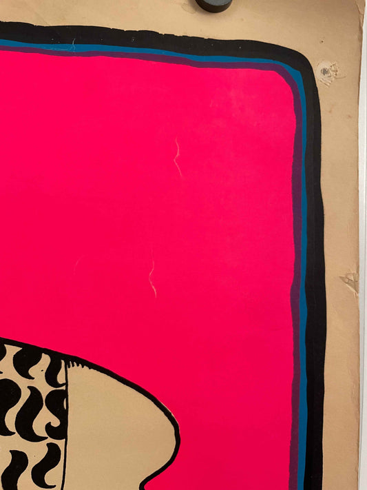 T.U. Wanna Brass Dan Shupe Vintage Blacklight Silk Screen Poster 1968 | Happiest Kid Finds