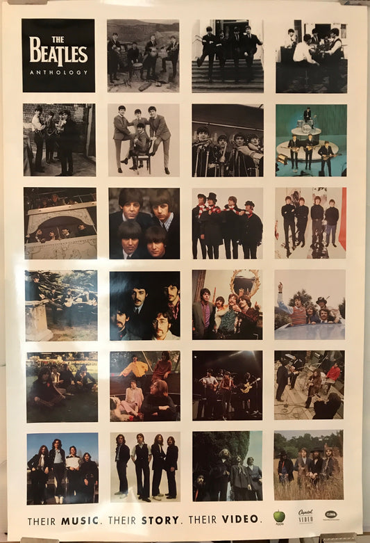 The Beatles Anthology - Their Music, Their Story, Their Video, 1996 - HAPPIEST KID FINDS - Museum-quality antique and vintage posters, original art, preservation and restoration