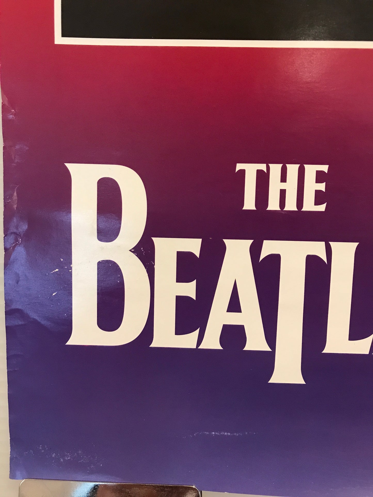 Póster promocional musical vintage de los Álbumes de los Beatles Vol. 1, 1996