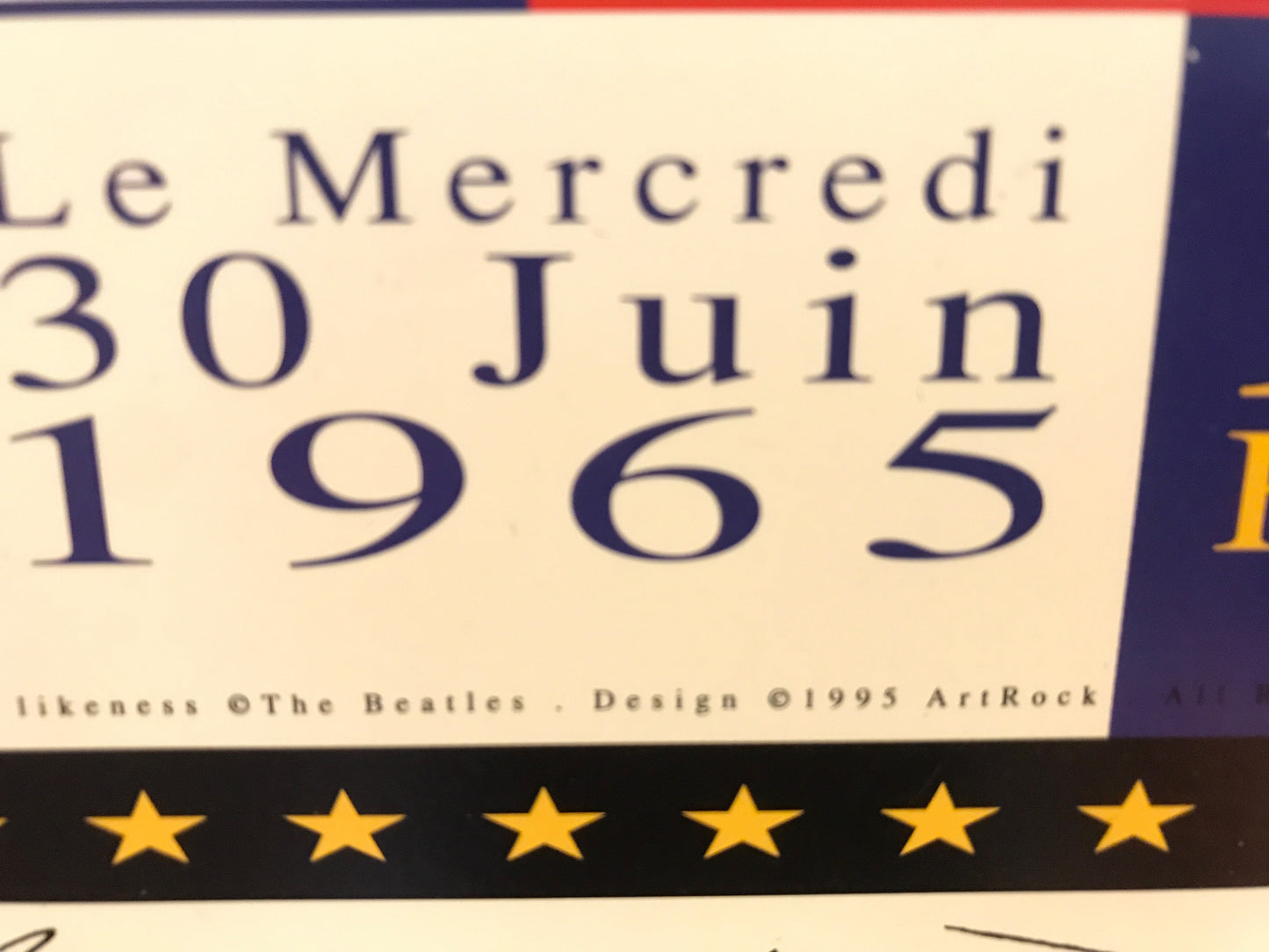 Les Beatles - Live a la Cote D’Azure 1965, 30th Anniversary Commemorative Edition, 1995 - HAPPIEST KID FINDS - Museum-quality antique and vintage posters, original art, preservation and restoration