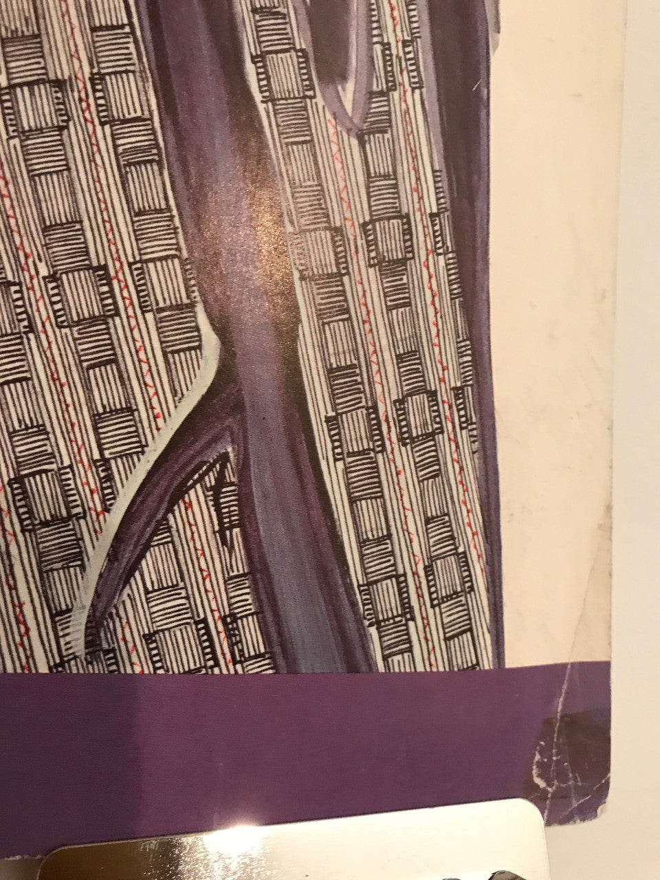 HOY, cartel publicitario de moda masculina vintage y original, década de 1970