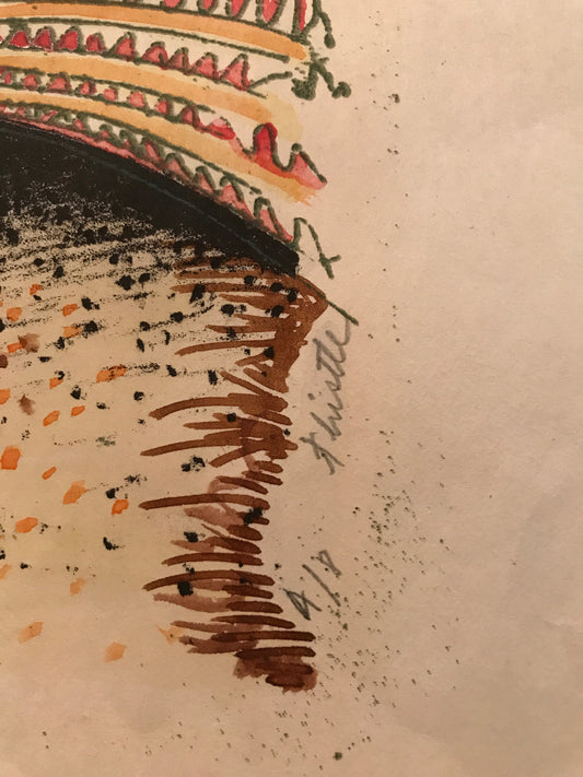 Thistle, hand signed and numbered lithograph by Viggo Holm Madsen (4/8) - HAPPIEST KID FINDS - Museum-quality antique and vintage posters, original art, preservation and restoration