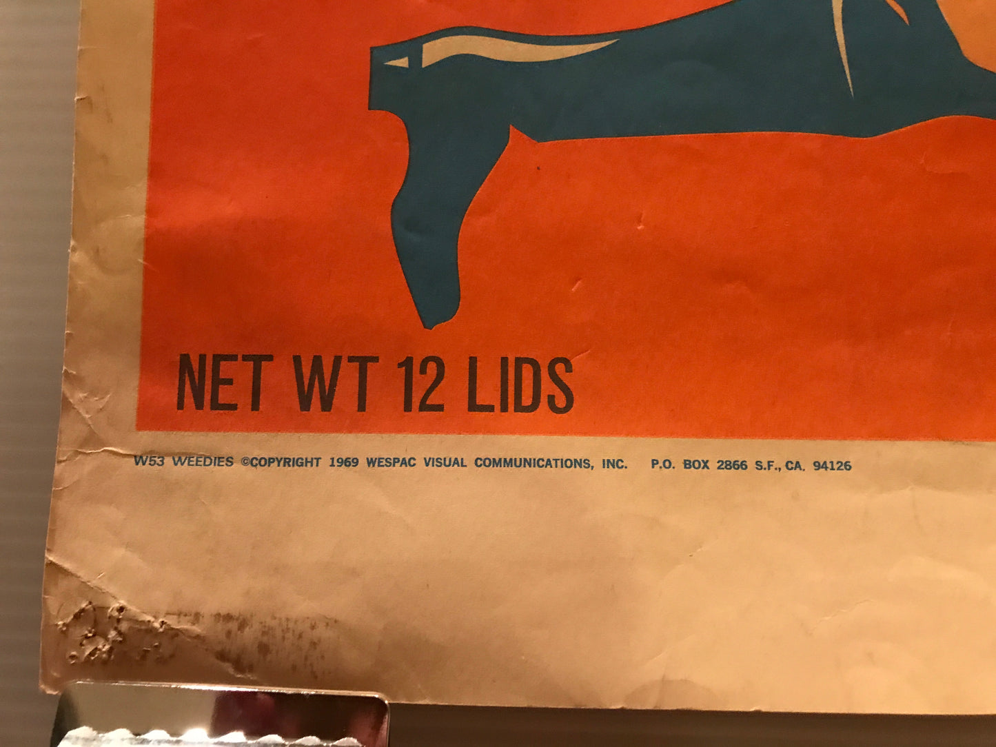 Weedies "Desayuno de los Headstarters", póster vintage, 1969
