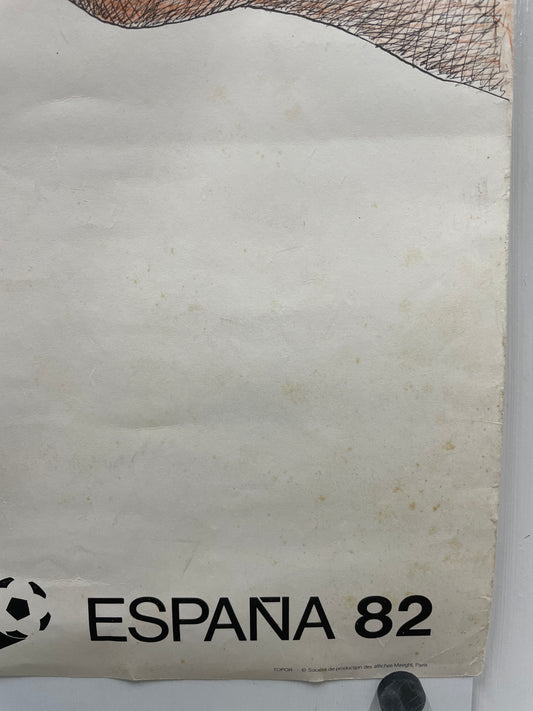 vintage, MALAGA - Copa del Mundo de Futbol - Espana 82 - HAPPIEST KID FINDS - Museum-quality antique and vintage posters, original art, preservation and restoration