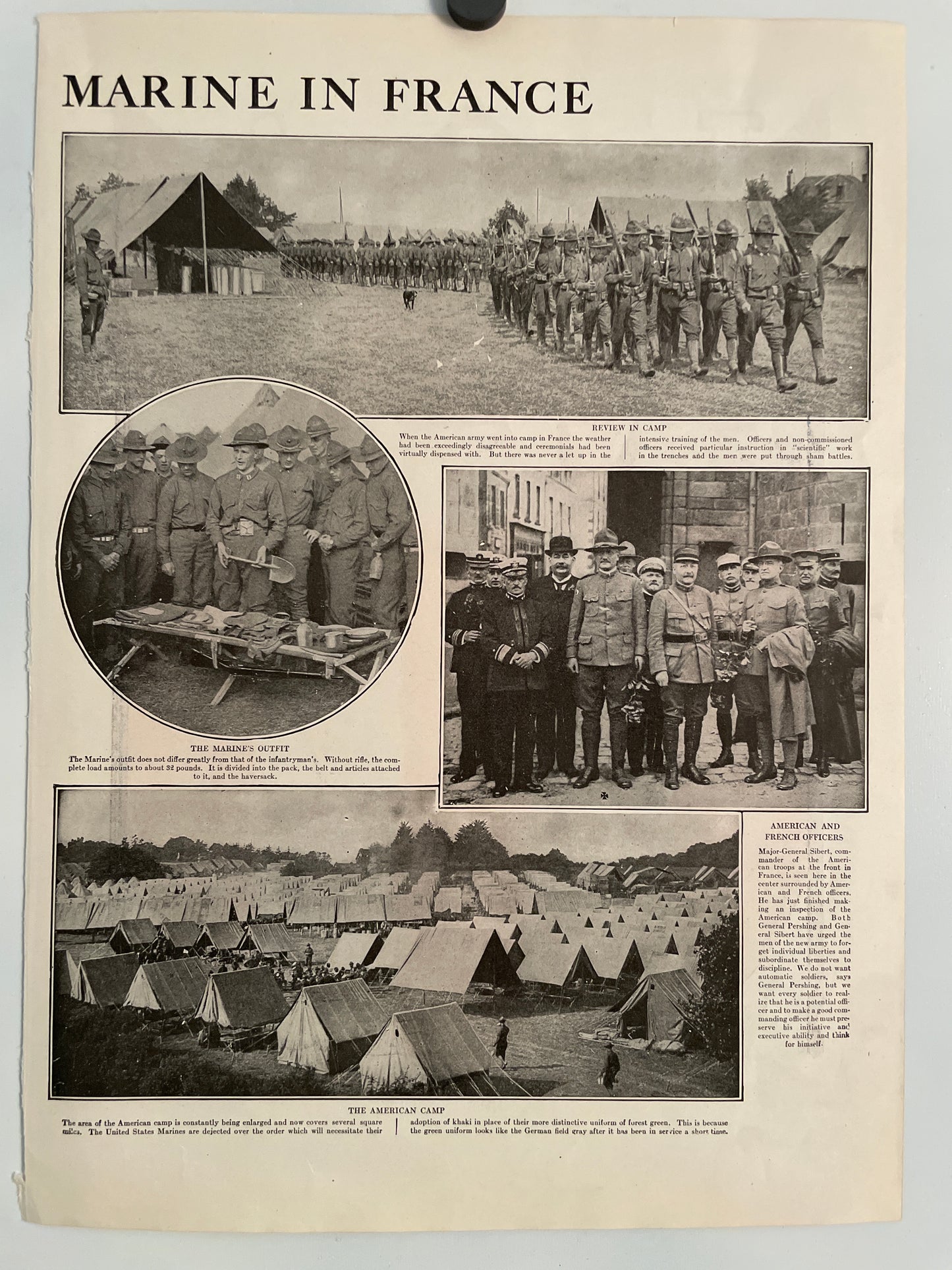 Leslie's - Rojo, blanco y azul, portada de revista litográfica antigua de Orson Lowell, 1918