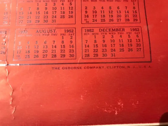 "Principales líneas de comercio" - Calendario del ferrocarril de Pensilvania 1950-51-52 por Grif Teller