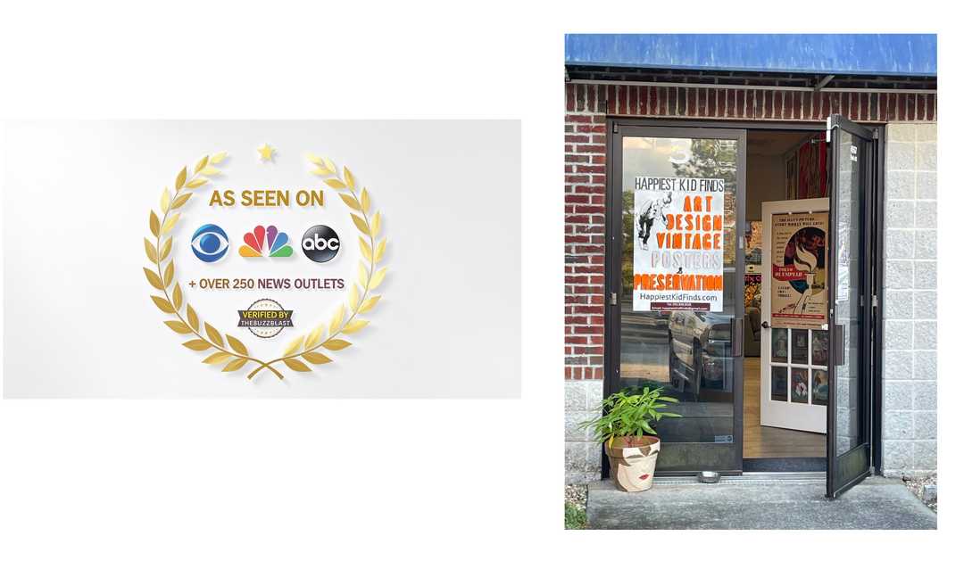 Museum-Quality Antique & Vintage Posters, Preservation & Restoration
– HAPPIEST KID FINDS - Museum-quality antique and vintage posters, original art, preservation and restoration