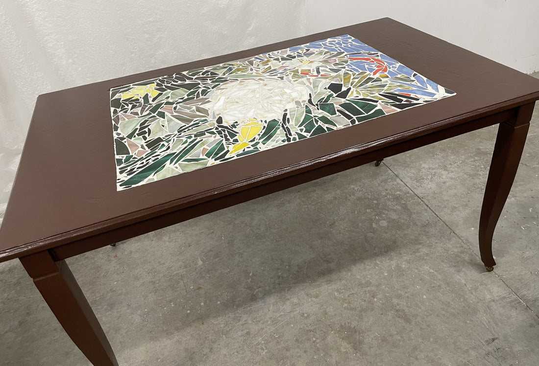 A TABLE IN NEED OF SOME ATTENTION AND THE TRIBUTE - ONE “PEACE” AT A TIME