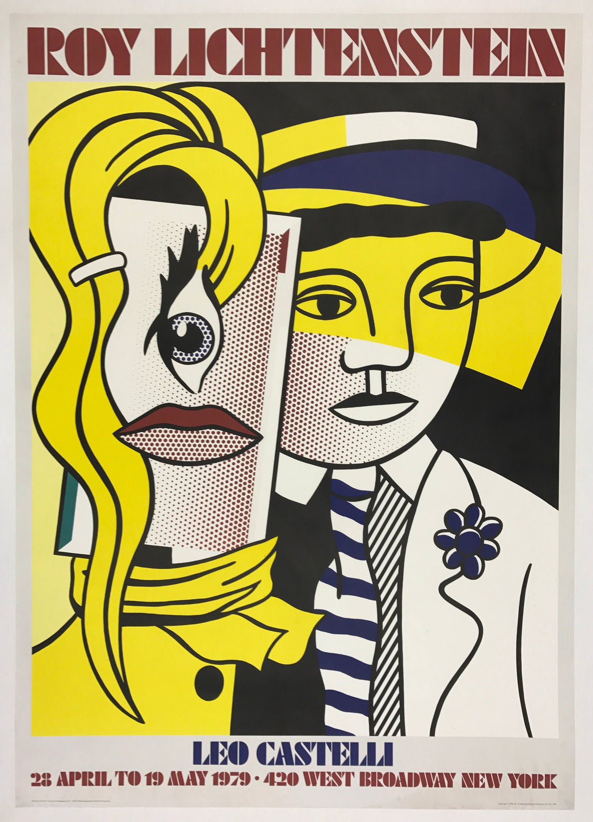 “Stepping Out” by Roy Lichtenstein, Leo Castelli, 1979 - HAPPIEST KID FINDS - Museum-quality antique and vintage posters, original art, preservation and restoration