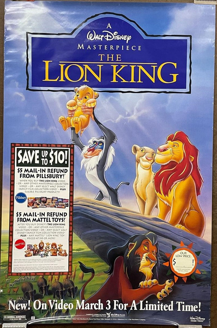 The Lion King (toy promo poster), c.1994