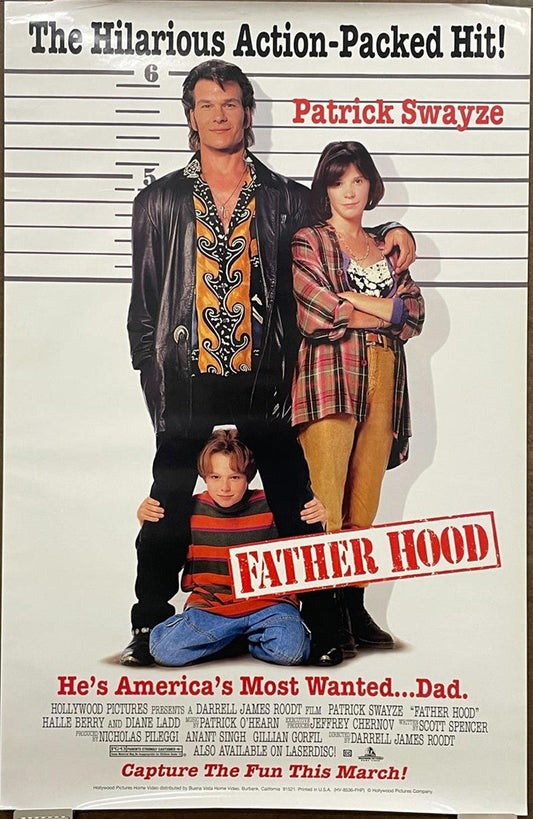 Father Hood (Patrick Swayze), video poster c.1993