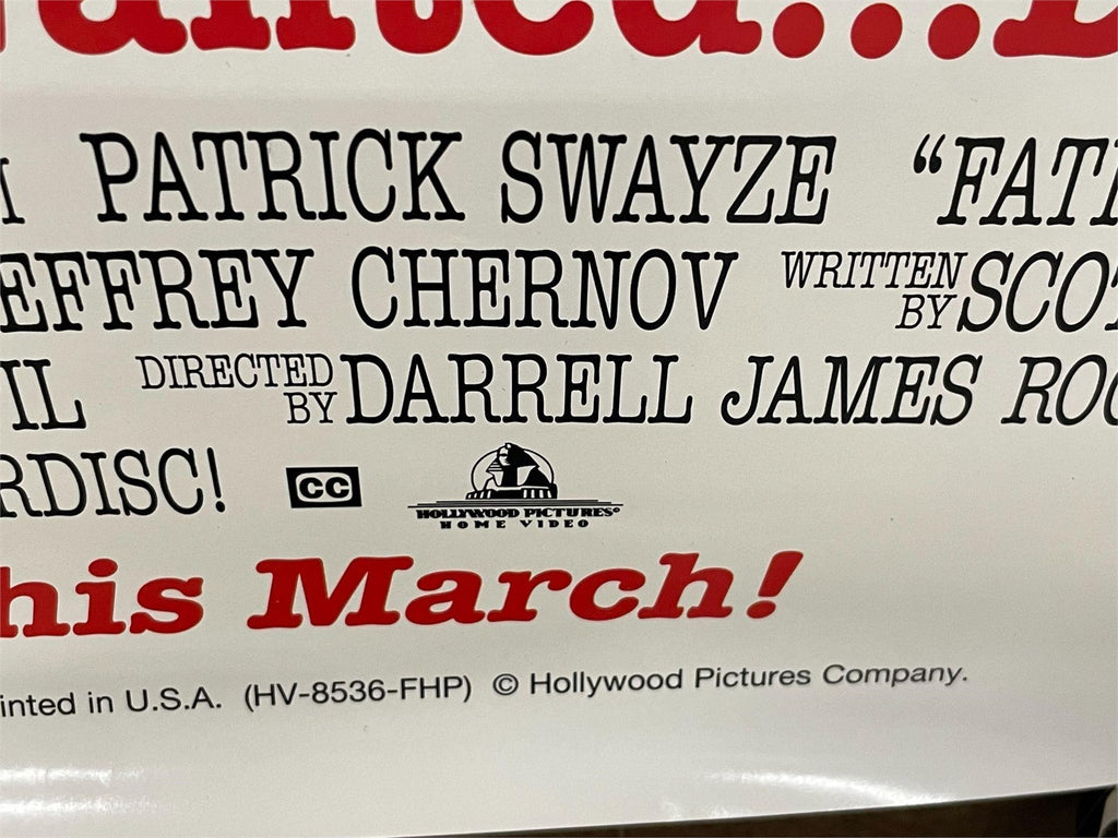 Father Hood (Patrick Swayze), video poster c.1993 - HAPPIEST KID FINDS - Museum-quality antique and vintage posters, original art, preservation and restoration