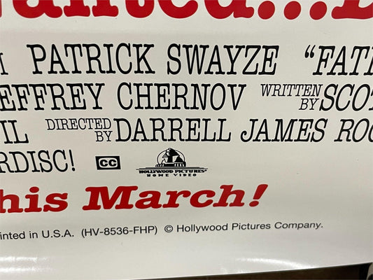 Father Hood (Patrick Swayze), video poster c.1993 - HAPPIEST KID FINDS - Museum-quality antique and vintage posters, original art, preservation and restoration