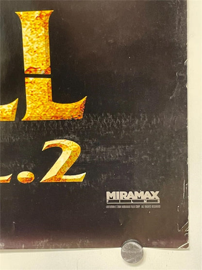 Kill Bill Vol.2, original advance film poster (katana & the list), 2004 - HAPPIEST KID FINDS - Museum-quality antique and vintage posters, original art, preservation and restoration