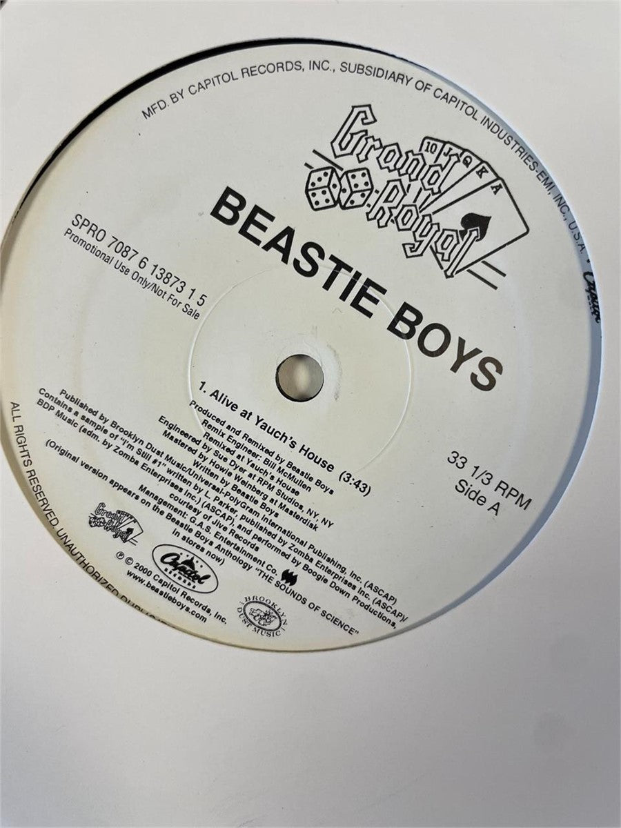Beastie Boys - Alive at Yauch's House single 12", promo, 2000 - HAPPIEST KID FINDS - Museum-quality antique and vintage posters, original art, preservation and restoration