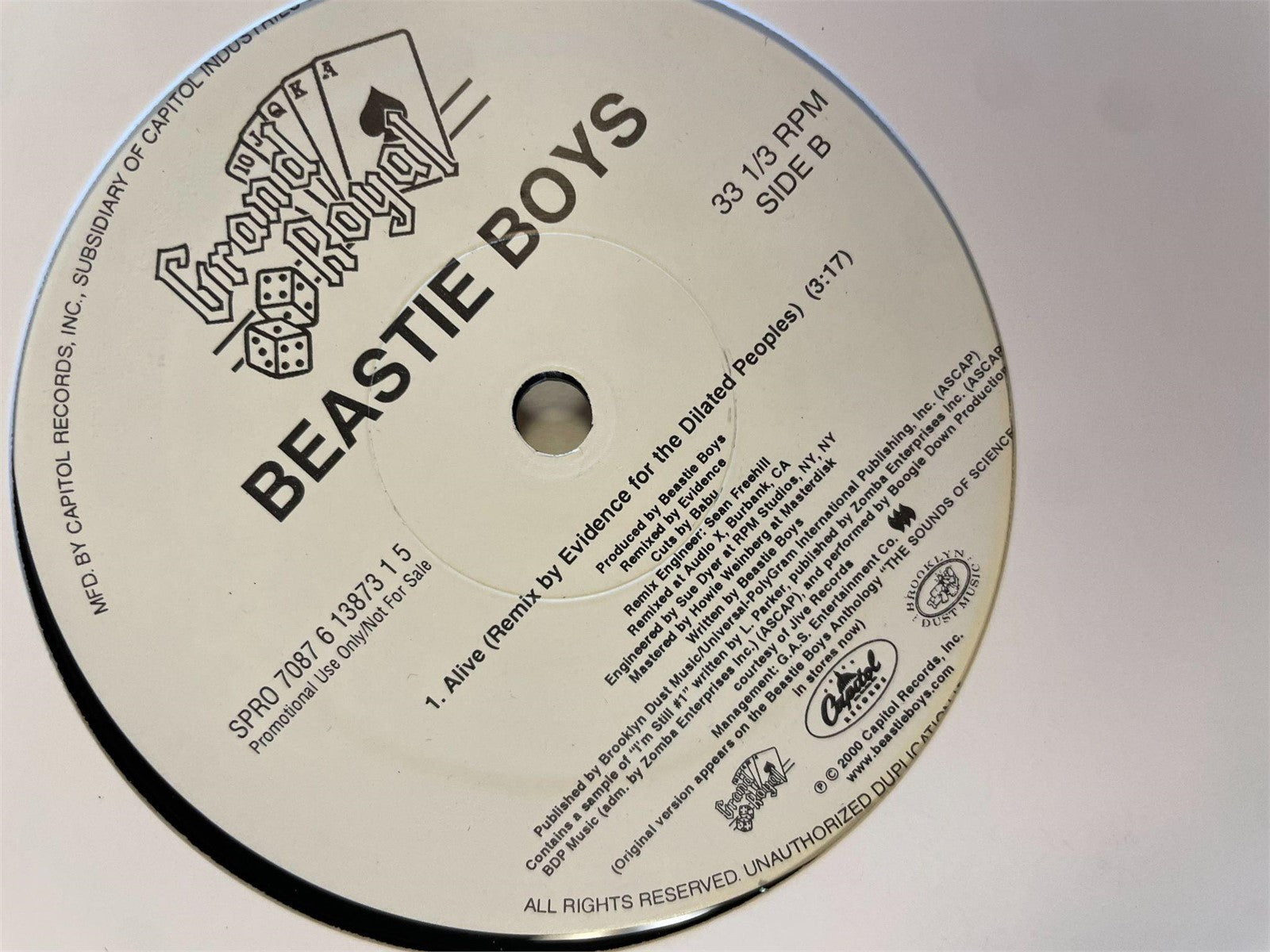 Beastie Boys - Alive at Yauch's House single 12", promo, 2000 - HAPPIEST KID FINDS - Museum-quality antique and vintage posters, original art, preservation and restoration