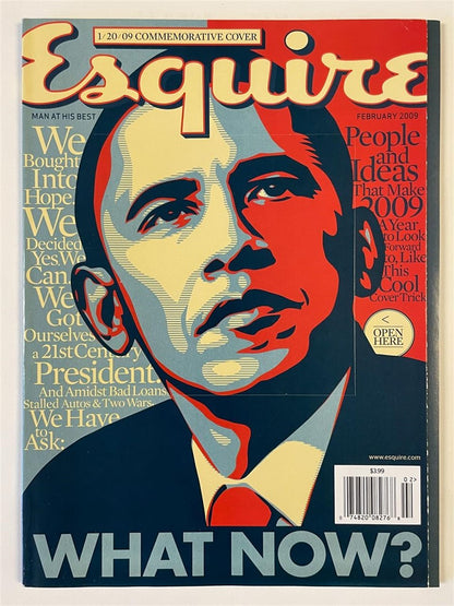 Esquire 1/20/09, complete back issue, 2009 - HAPPIEST KID FINDS - Museum-quality antique and vintage posters, original art, preservation and restoration