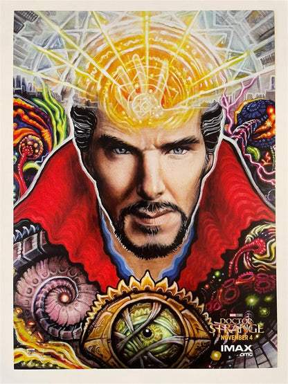 Doctor Strange, wild art mini promo poster, 2016 - HAPPIEST KID FINDS - Museum-quality antique and vintage posters, original art, preservation and restoration