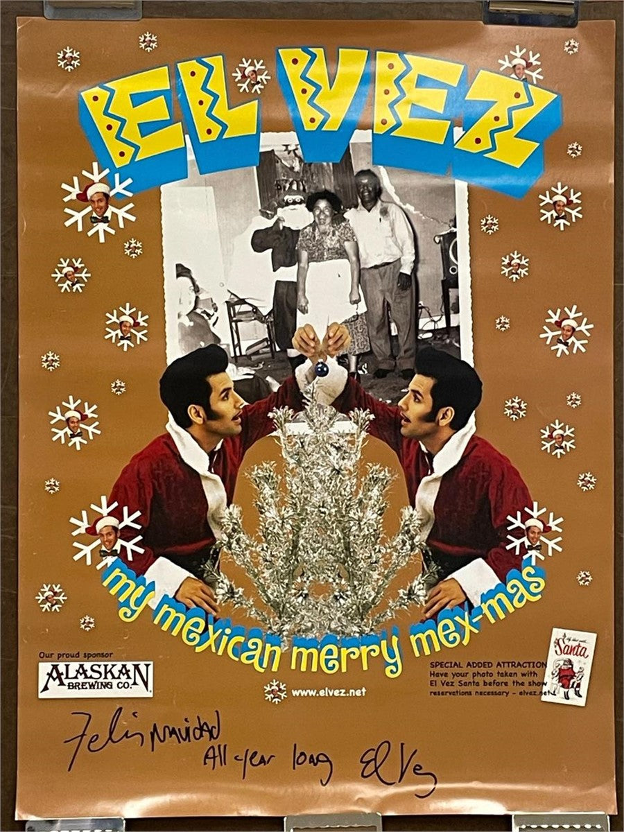 El Vez- Merry Mex-Mas, vintage promo poster, 1994 at Happiest Kid Finds