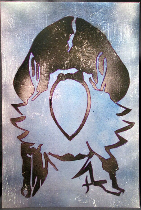 (#4) Aviator / La Poderosa (blue), from original art work by Milagros Melendez - original poster, 2012