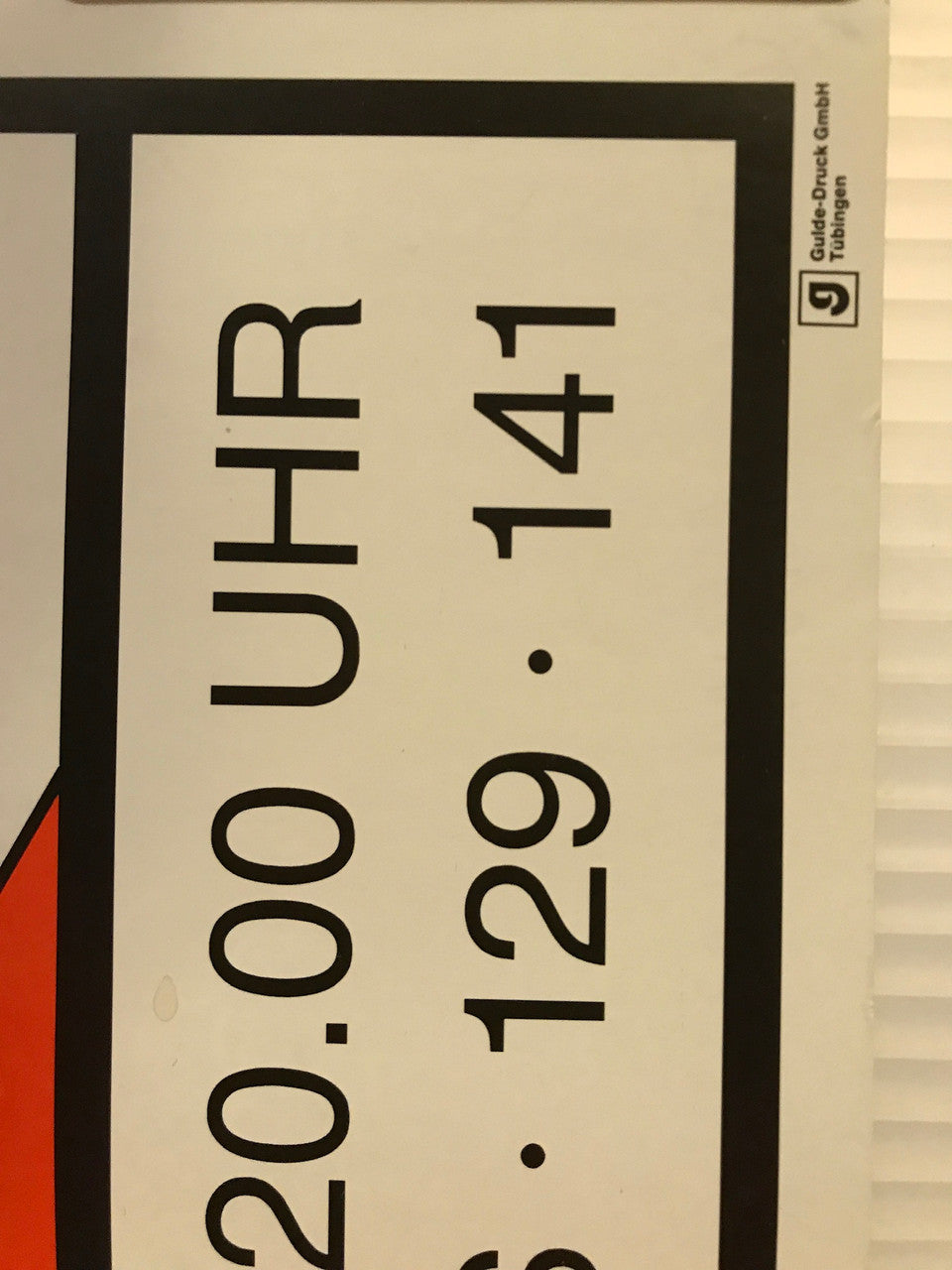 VENDIDO - Roman Weyl, cartel de la exposición alemana, c.1992 