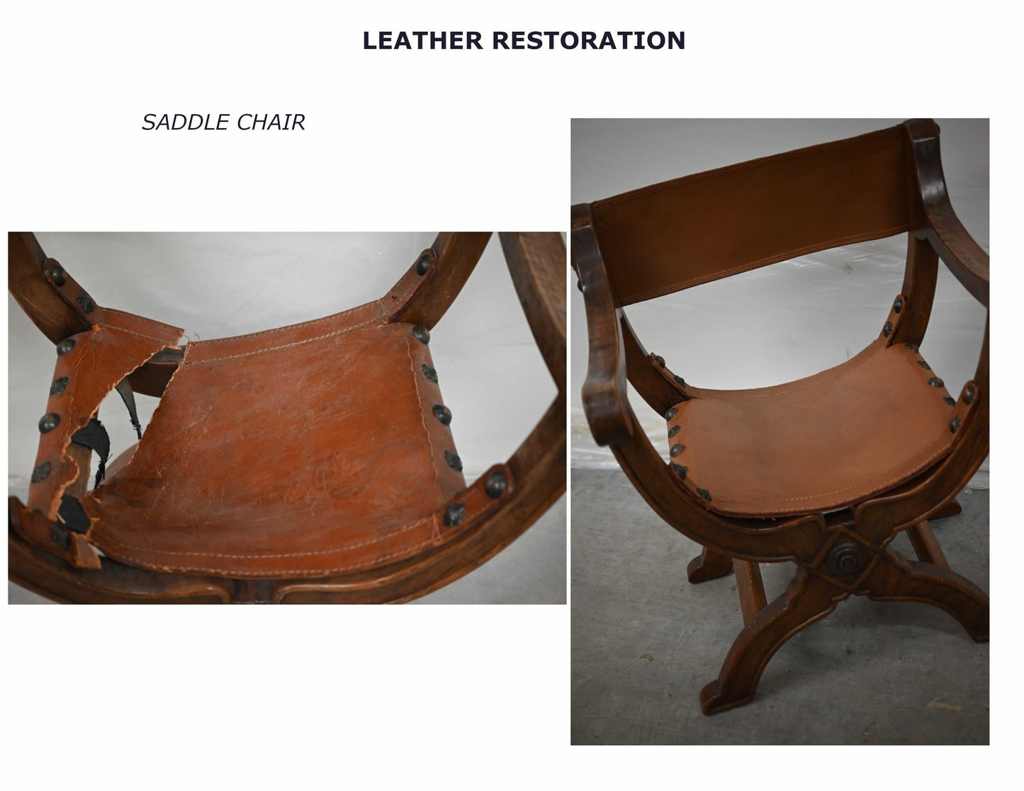 Leather Preservation and Restoration Services - Before and After Projects