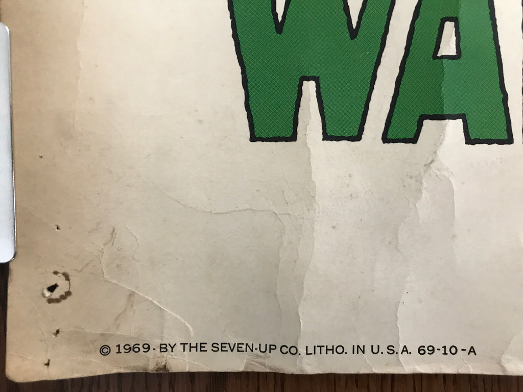 7up (giant butterfly) Want One of These Posters?, vintage advertisement by Pat Dypold, 1969 - HAPPIEST KID FINDS - Museum-quality antique and vintage posters, original art, preservation and restoration