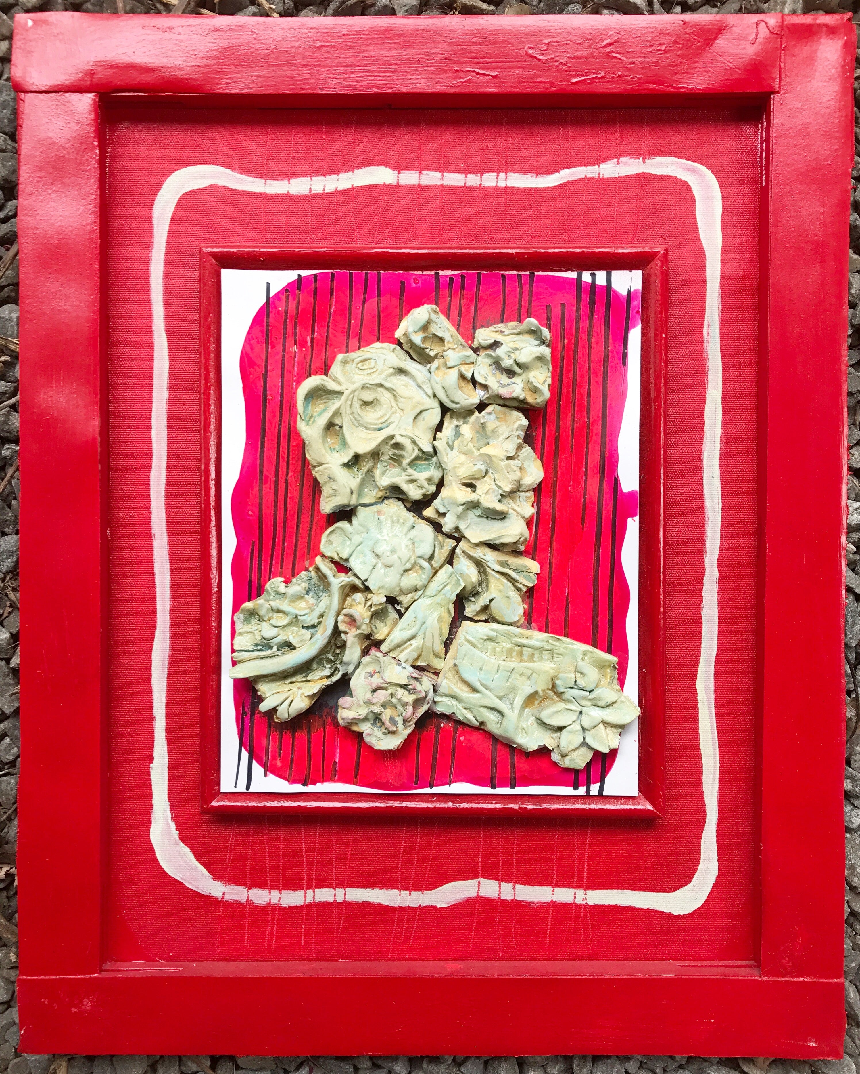 Portrait redo, mixed media portrait, 2013 - HAPPIEST KID FINDS - Museum-quality antique and vintage posters, original art, preservation and restoration