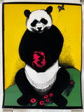 Panda, vintage flocked blacklight poster, 1975 - HAPPIEST KID FINDS - Museum-quality antique and vintage posters, original art, preservation and restoration