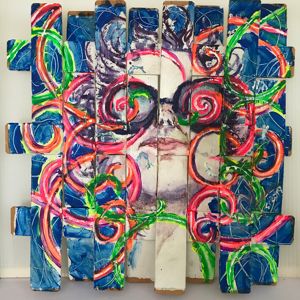Magic Goggles, original art work, 2019 - HAPPIEST KID FINDS - Museum-quality antique and vintage posters, original art, preservation and restoration
