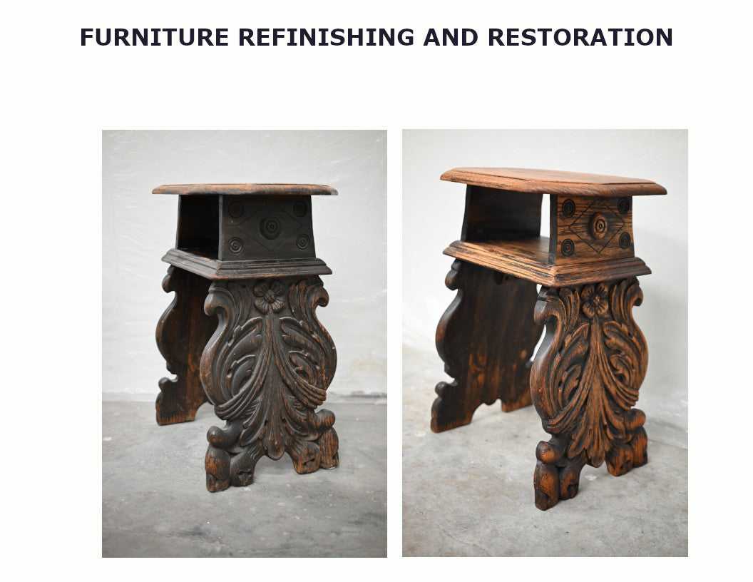 Furniture Preservation and Restoration Services - Before and After Projects