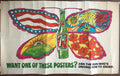 7up (giant butterfly) Want One of These Posters?, vintage advertisement by Pat Dypold, 1969 - HAPPIEST KID FINDS - Museum-quality antique and vintage posters, original art, preservation and restoration