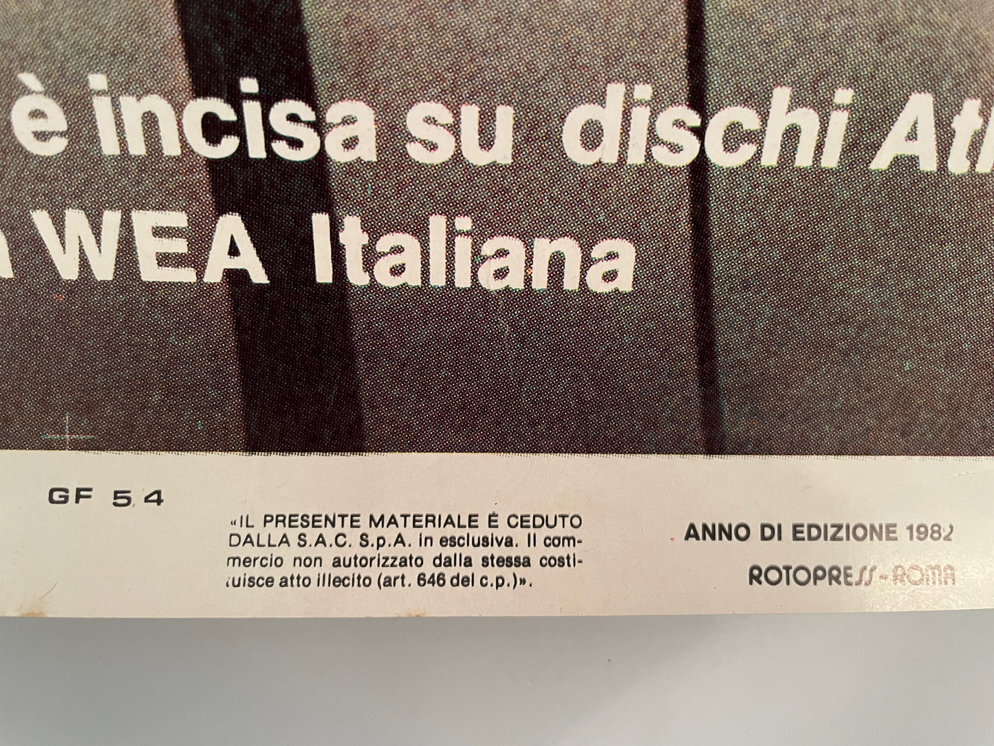 AC/DC The Film (Let There Be Rock), vintage Italian music film poster release, 1982