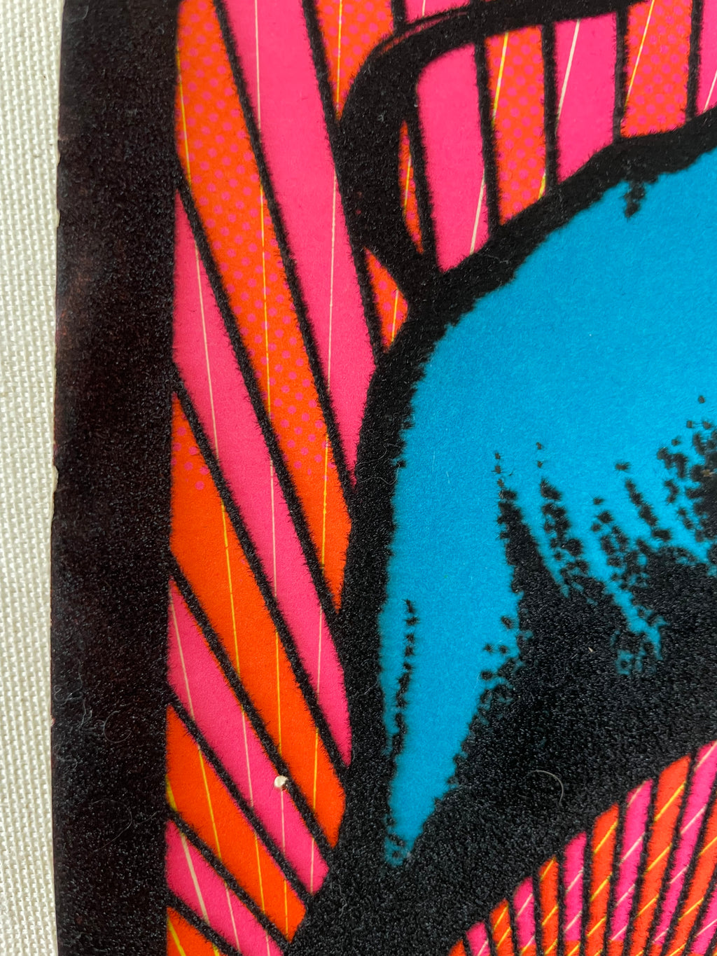 Bull, vintage flocked blacklight poster, 1975 - HAPPIEST KID FINDS - Museum-quality antique and vintage posters, original art, preservation and restoration