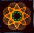Elastic Flower ll, Computer Generated Geometric, vintage Op Art psychedelic poster by Entwurf R. Burkhardt, c.1960 - HAPPIEST KID FINDS - Museum-quality antique and vintage posters, original art, preservation and restoration