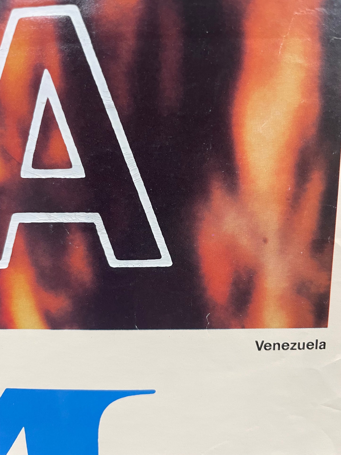 Venezuela, vintage Pan Am airline travel poster, 1970