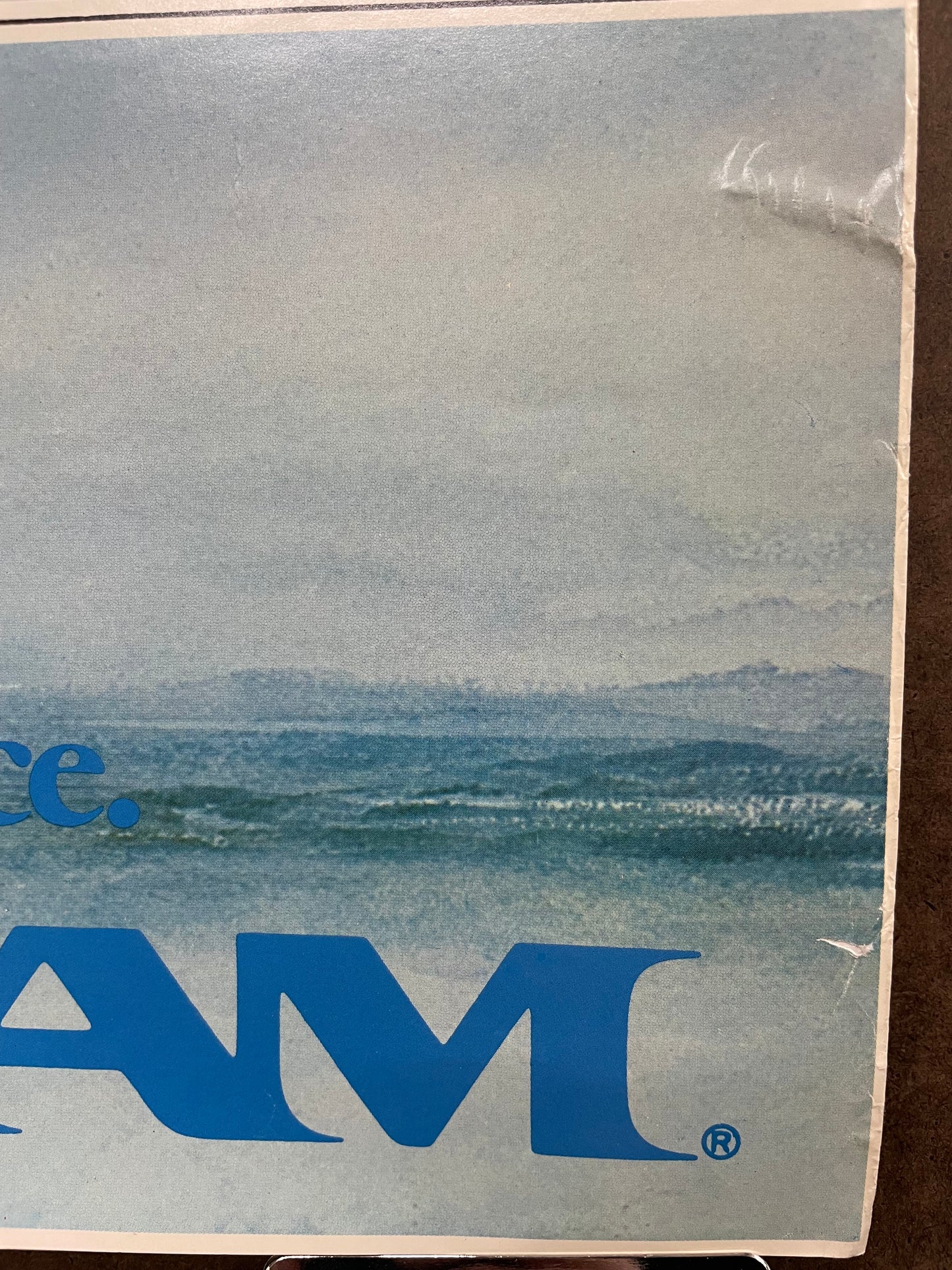 50 Years of Experience Pan Am, vintage Pan Am airline travel poster, 1977
