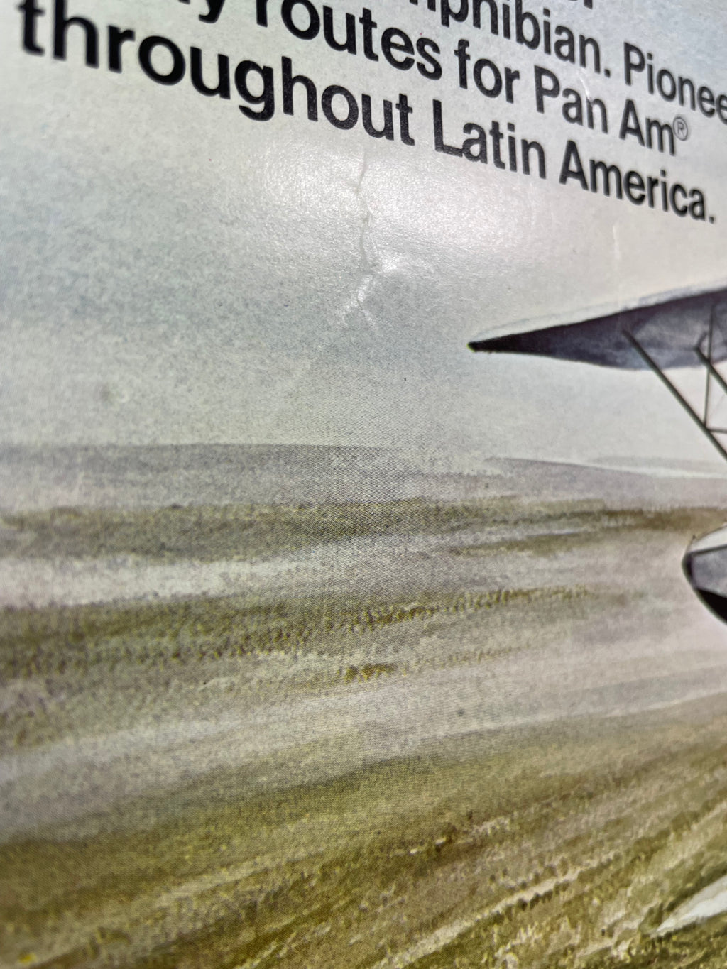50 Years of Experience Pan Am, vintage Pan Am airline travel poster, 1977 - HAPPIEST KID FINDS - Museum-quality antique and vintage posters, original art, preservation and restoration