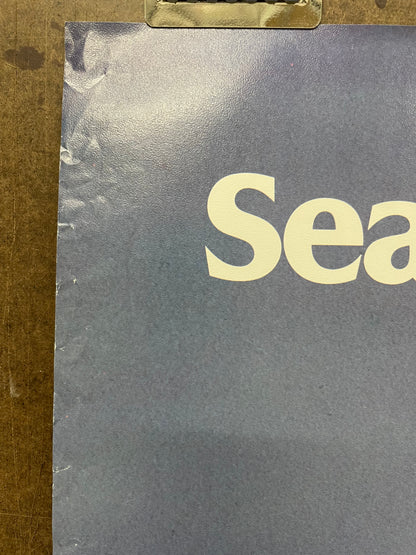 (P137) Seattle, vintage Pan Am airline travel poster, 1977