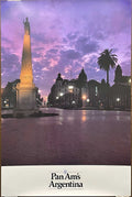 (P-BUE) Argentina, vintage Pan Am airline travel poster, 1987 at Happiest Kid Finds