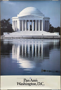 (P-WASHINGTON DC) Washington, D.C., vintage Pan Am airline travel poster, 1987 at Happiest Kid Finds