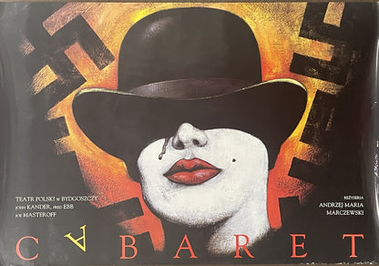Cabaret, Polish theater poster, 2011 - HAPPIEST KID FINDS - Museum-quality antique and vintage posters, original art, preservation and restoration