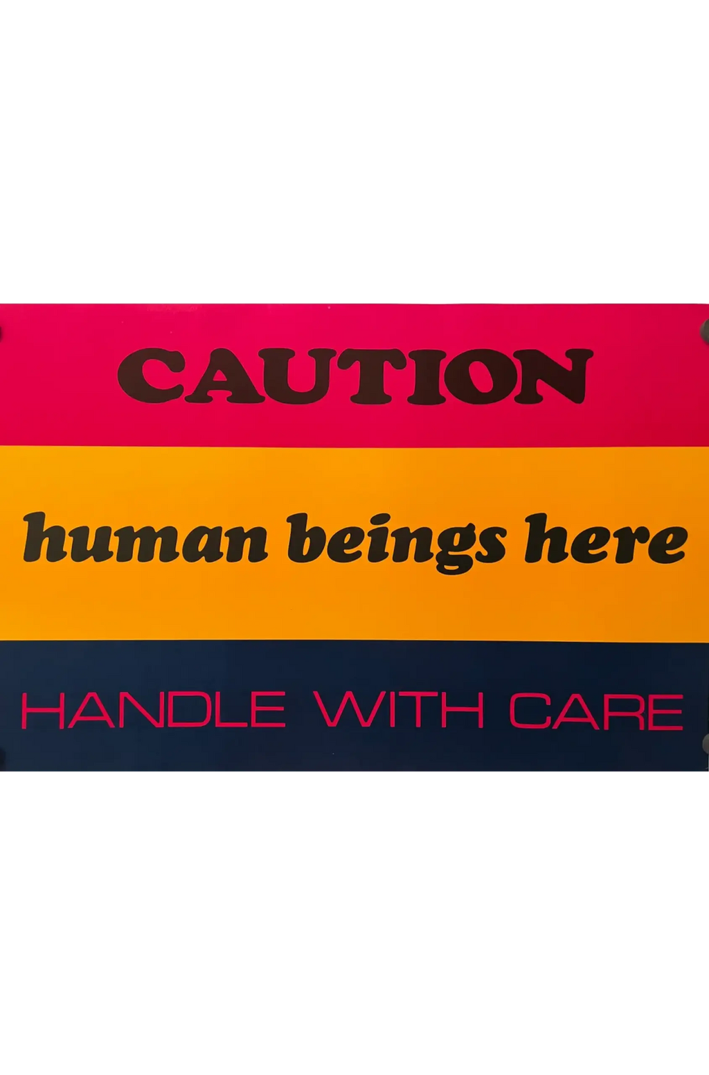 Caution Human Beings Here Handle With Care, Argus Communications Motivational Poster #172 Happiest Kid Finds