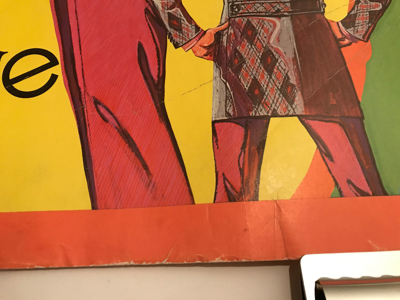 CHANGE, vintage and original Men's fashion advertising poster, c.1970s - HAPPIEST KID FINDS - Museum-quality antique and vintage posters, original art, preservation and restoration