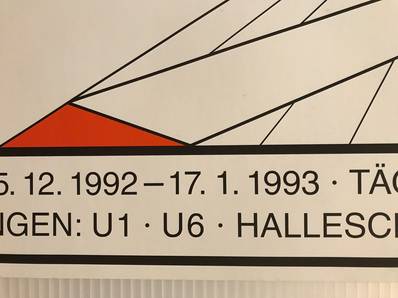 VENDIDO - Roman Weyl, cartel de la exposición alemana, c.1992 