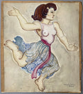 Design for Rosalynn by Evila, original and vintage drawing, c.1940 - HAPPIEST KID FINDS - Museum-quality antique and vintage posters, original art, preservation and restoration