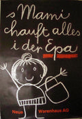 EPA - S'Mami Chauft Alles i der Epa, vintage shopping mall advertisement, 1963 - HAPPIEST KID FINDS - Museum-quality antique and vintage posters, original art, preservation and restoration