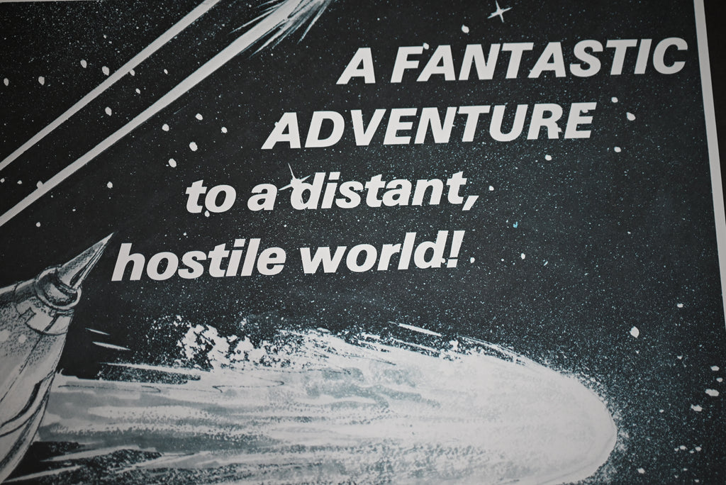 Space Mission To The Lost Planet (a.k.a: Horror of the Blood Monsters), by Gray Morrow, 1sh R1970s - HAPPIEST KID FINDS - Museum-quality antique and vintage posters, original art, preservation and restoration