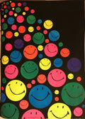 (#266) Smiles, Personality Posters, Inc. vintage silk screen blacklight poster, 1971 - HAPPIEST KID FINDS - Museum-quality antique and vintage posters, original art, preservation and restoration